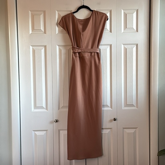 BHLDN | Louisa Satin Charmeuse | Midi Dress | size S - Picture 10 of 11